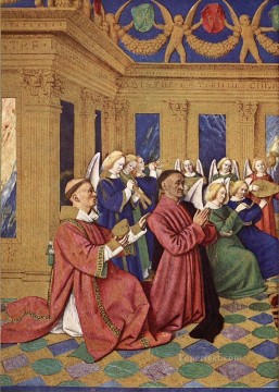 エティエンヌ・シュヴァリエと彼の守護聖人サン・ジャン・フーケ Oil Paintings